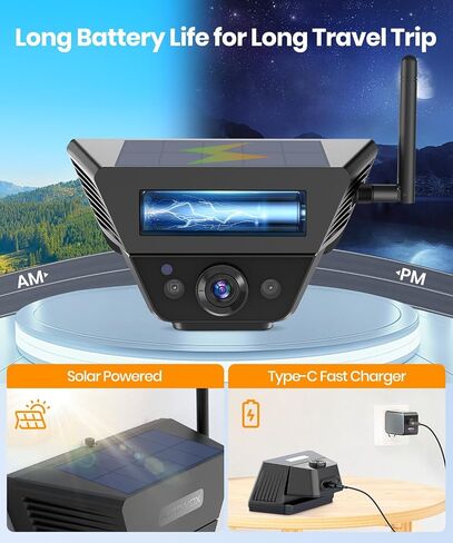 AUTO-VOX Wireless Backup Camera Kit: 7.2" Monitor, Solar 5 Cam, Suction Mount and Solar 3A Plus Cam– Flexible Placement for Horse Trailer, Boat Trailer, Cargo Monitoring, Tight Spot Parking in Saudi Arabia