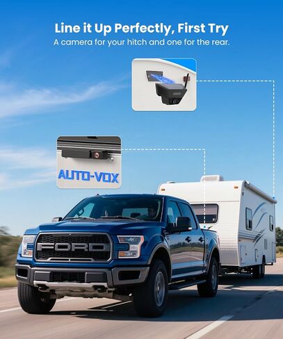 AUTO-VOX Wireless Backup Camera Kit: 7.2" Monitor, Solar 5 Cam, Suction Mount and Solar 3A Plus Cam– Flexible Placement for Horse Trailer, Boat Trailer, Cargo Monitoring, Tight Spot Parking in Saudi Arabia