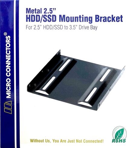 MICRO CONNECTORS Single 2.5" Metal HDD/SSD Mounting Bracket Kit (L02-35250B) in Kuwait