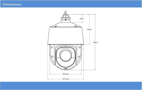 Titanium IP-5PT8ISN27-25X 8MP IP 4-Inch Gen2 Smart PTZ Camera, 25x Optical Zoom Lens (4.8-120mm) 8MP@30FPS Starlight IR (492ft) WDR SD Slot FD VCA Audio/Alarm Auto Tracking 12V DC/PoE+. NDAA in Saudi Arabia