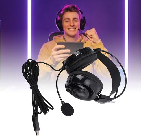 Wired Gaming Headset for PC Laptop, On Ear in Kuwait