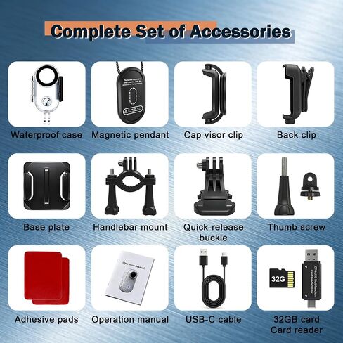 Mini Body Camera, Audio and Video Recording for Vlogging, Black in Saudi Arabia