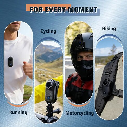 Mini Body Camera, Audio and Video Recording for Vlogging, Black in Saudi Arabia