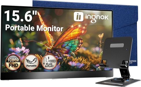 Ingnok Portable Monitor for Laptop,15.6 Inch USB C Screen Extender in Kuwait