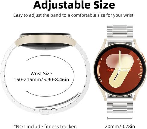 أحزمة ساعة Amazfit Active 2 /Active، 20 مم حزام معصم بديل قابل للتنفس معدني لـ Amazfit GTR mini/Bip U Pro/Bip 3/3 Pro/GTS/GTS 4/3/2 للنساء والرجال in Saudi Arabia