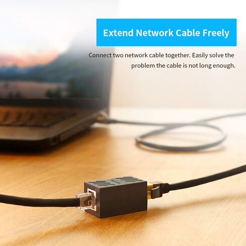 Aoresac Network Cable Coupler Cat6 RJ45 Female to Female Shielded in Kuwait