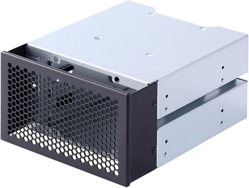 3-Bay 3.5 " Internal Hard Drive Cage, Steel Expansion Rack Tray, 2-to-3 Drive Bay Adapter for Desktop Computer Case Storage Mount in Saudi Arabia