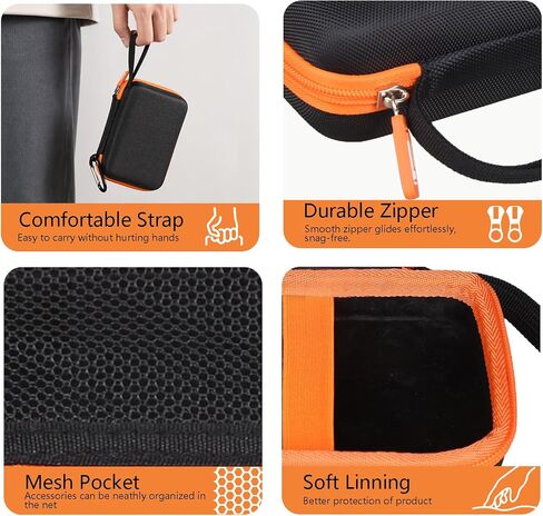 Hard EVA Case for SIMO Solis Pro/Solis 5G WiFi Mobile Hotspot, Portable Travel Router WiFi Storage Holder Bag with Mesh Pocket for Charger USB Cable, Solis 5G Hotspot Device Organizer Box (Case Only) in Kuwait