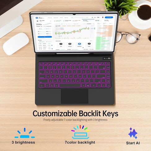 2-Piece Keyboard Case for Galaxy Tab S11/S10/S9/S8 Ultra 14.6 Inch in Kuwait