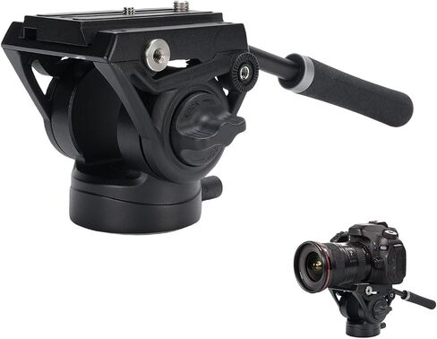 Video Tripod Fluid Head Panorama Base Hydraulic Video Head Camera Tripod Fluid for DSLR Camera in Saudi Arabia