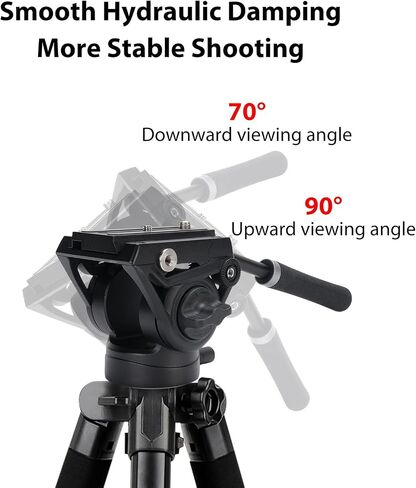 Video Tripod Fluid Head Panorama Base Hydraulic Video Head Camera Tripod Fluid for DSLR Camera in Saudi Arabia