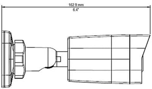 GEOVISION GV-TBL4703-0F 4MP IR WDR PoE Network Outdoor Bullet Camera with 4mm Fixed Lens, RJ45 Connection in Saudi Arabia