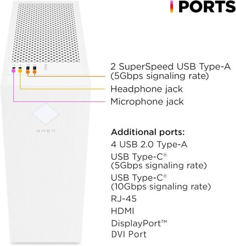 HP OMEN 25L Gaming Tower Desktop, 32GB RAM, 1TB SSD, Intel Core i7-14700F in Saudi Arabia