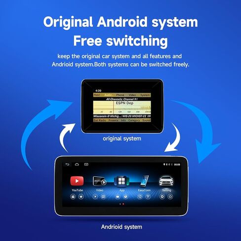 12.3 Inch Android 13 Touch Screen Wireless carplay Android Auto 4GB RAM+64GB ROM for Mercedes Benz GLK Class X204 2008-2012 NTG4.0 Support Mirror Link GPS Navigation Bluetooth in Saudi Arabia