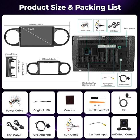 4+64G 9'' Android 15 Car Stereo for Toyota Scion xB 2007-2019 in Saudi Arabia