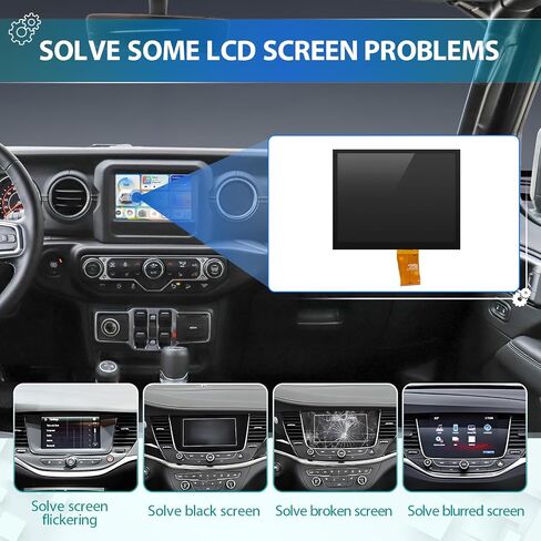 8.4 Inches LCD Screen for Uconnect 4C UAQ Radio Car Touch Screen Replacement for Dodge RAM Jeep Chrysler 2017-2022 LA084X01(SL)(02) with Repair Tools in Saudi Arabia