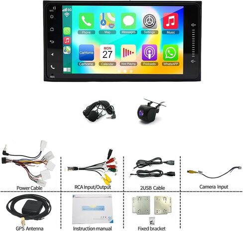 4+64G 7 inch Car Stereo for Pontiac Vibe 2003-2008 Touch Screen Radio in Saudi Arabia