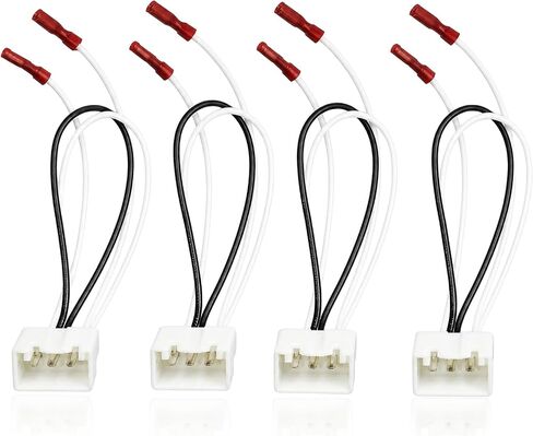 4 PCS Car Door Speaker Wiring Harness, 72-5602 Audio Speaker Wire Cable Adapter Compatible with Ford Focus F150 F250 Mazda 3 CX-5 CX-9 Speakers Adapter Connector Adaptor Plug in Saudi Arabia