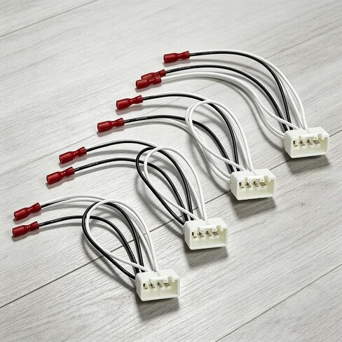 4 PCS Car Door Speaker Wiring Harness, 72-5602 Audio Speaker Wire Cable Adapter Compatible with Ford Focus F150 F250 Mazda 3 CX-5 CX-9 Speakers Adapter Connector Adaptor Plug in Saudi Arabia