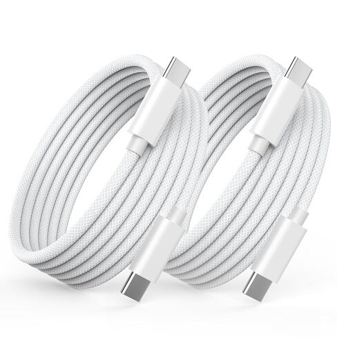 100W iPhone 17 16 15 Charger Cable,2 Pack USB C to USB C Charging Cable in Saudi Arabia