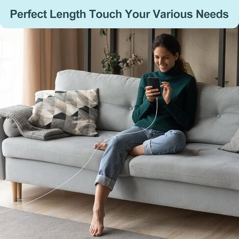 100W iPhone 17 16 15 Charger Cable,2 Pack USB C to USB C Charging Cable in Saudi Arabia