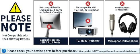 Uakinat 2.0 Computer Speaker, Black, USB Powered, 3.5mm Audio Input, Volume Control, Golf Style, Pair Pack, PC or Laptop in Kuwait