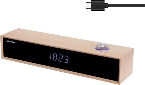 Sanyun SW012 Desktop PC Soundbar, USB-C for Power and Audio & Bluetooth 5.4 in Kuwait
