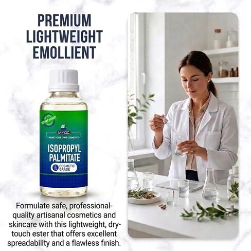 Isopropyl Palmitate – (4.06 fl oz / 120ml) Lightweight Emollient Ester for Creams, Foundations & DIY Formulations | Cosmetic Grade in Kuwait