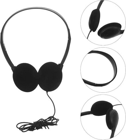 Wired Computer Headphones and 3.5mm Jack 5pcs with Adjustable Headband in Kuwait
