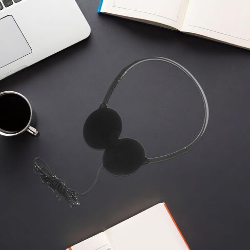 Wired Computer Headphones and 3.5mm Jack 5pcs with Adjustable Headband in Kuwait