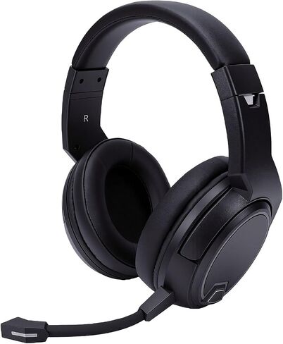 Wireless Gaming Headset Headphones RGB Noise Canceling (Black) in Kuwait