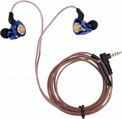 Wired Gaming Earbuds for Music and Gaming, 3.5mm Plug (Blue) in Saudi Arabia