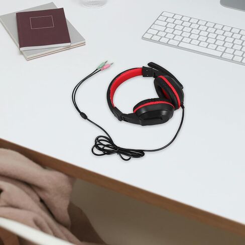 NUOBESTY Stereo Headset with Mic, Adjustable ABS Plastic Headphones for PC in Kuwait