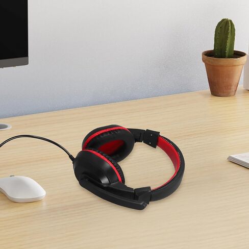 NUOBESTY Stereo Headset with Mic, Adjustable ABS Plastic Headphones for PC in Kuwait