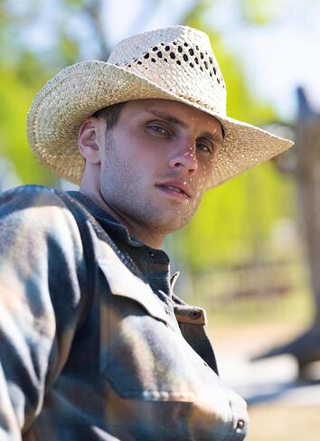 Antora Straw Western Hat for Men Women | 3.5" Wide Brim, Shapable Edge, Braided Band, Sun Protection & Breathable Weave in Saudi Arabia