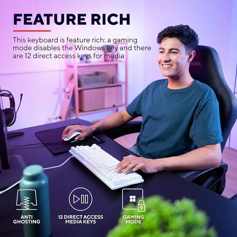 Trust Gaming GXT 794W 3-in-1 Game Pack Italian QWERTY Design in Saudi Arabia