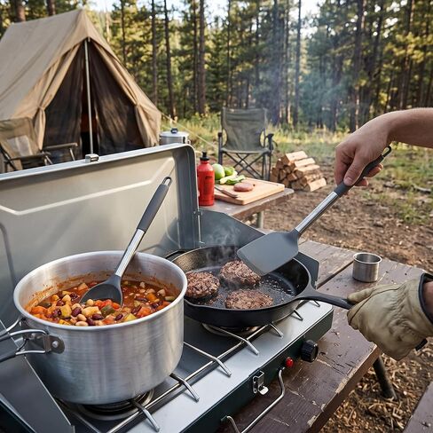 Outset Camping Cooking Utensil Set, Tongs, Spatula & Spoon Camp Utensils in Saudi Arabia