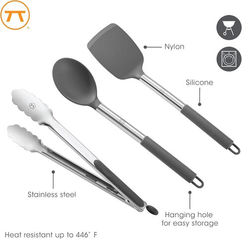 Outset Camping Cooking Utensil Set, Tongs, Spatula & Spoon Camp Utensils in Saudi Arabia