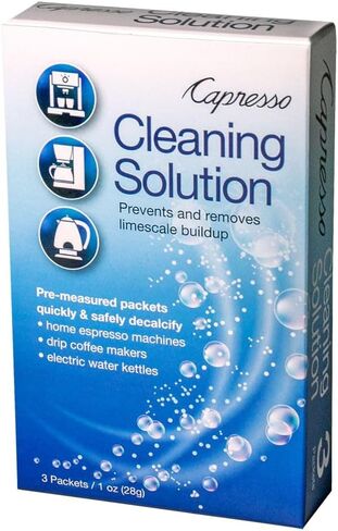 Capresso 640.13 Cleaning Solution 3 packets 1 oz (28g) (Packaging may vary),Blue,Small in Saudi Arabia