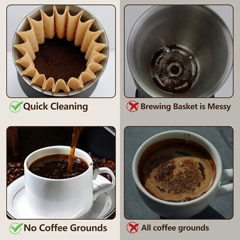 Basket Coffee Filters for Fellow Coffee Maker Stagg X Pour Over Brewing in Saudi Arabia