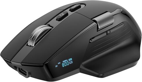 TSQQST Wireless Mouse for Laptop, 2.4GHz Ergonomic Computer Mouse, Black in Saudi Arabia