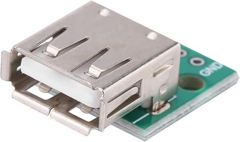 10Pcs USB Type A Female Socket Breakout Board 2.54mm Pitch Adapter Connecto in Saudi Arabia