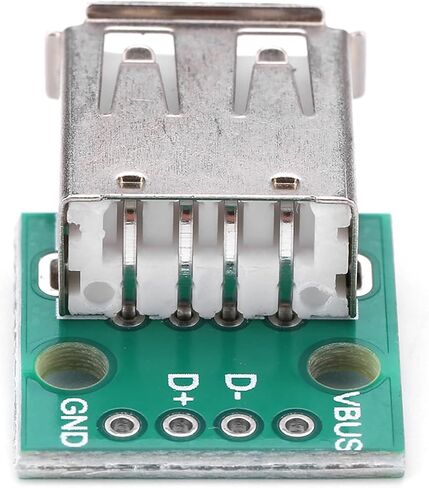 10Pcs USB Type A Female Socket Breakout Board 2.54mm Pitch Adapter Connecto in Saudi Arabia