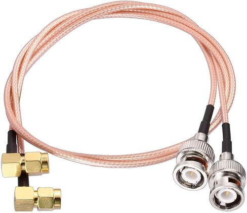 Superbat SMA to BNC Bulkhead Cable 50 Ohm SMA Male to BNC Female RG316 Coaxial Cable Jumper (6inch 2-Pack) for Ham Radio Scanner Antenna Wi-Fi Wireless LAN Devices etc. in Saudi Arabia
