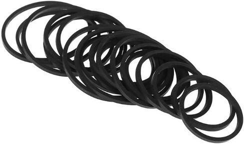 30Pcs 25-135mm Mix Cassette Tape Machine Belt 1.2mm Assorted Square Common Belts in Kuwait