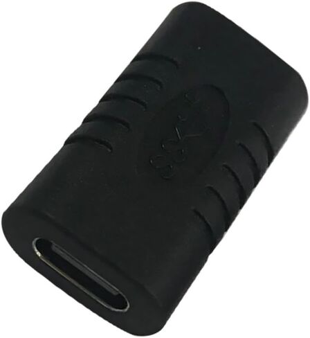 HOMSFOU USB 3.1 Type-c Female to Female Adapter, Black in Saudi Arabia