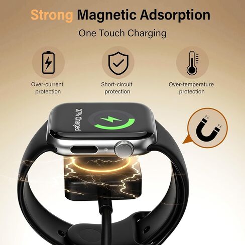 100W Retractable Multi Charging Cable for Apple Watch Charger,Dual USB C in Kuwait