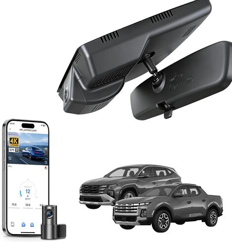 Front 4K Rear 1080P Dash Cam for Hyundai Tucson & Santa Cruz 2022-2026 in Kuwait