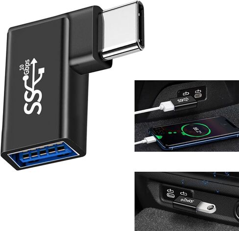 محول من النوع C إلى USB مع قابس بزاوية للسيارة in Kuwait