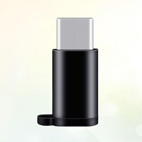 USB Type C Adapter Keychain Converter with Reversible Design Black Alloy in Saudi Arabia